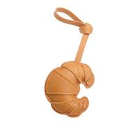 Avejjbaey Porte-clés croissants miniatures polyvalents en cuir, décors élégants, ornement pour sacs à main, chambres, sac à dos portable, Curcuma, taille unique