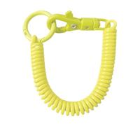 Avejjbaey Porte-clés élastique rétractable à ressort enroulé - Porte-clés à ressort extensible - Porte-clés en spirale extensible
