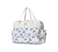 Avejjbaey Sac à main de voyage pour maman, joli motif, sac à langer étanche, sac à langer multifonctionnel pour les mamans de voyage, Motif zoo