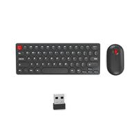 Avejjbaey Silents Clicks Ensemble de touches rondes rétro 2,40 G Connectivité portable pour bureau, voyage, utilisation Plug and Play