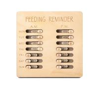 Avejjbaey Tableau horaire d'alimentation en bois pour animaux de compagnie - Calendrier hebdomadaire - Option de suivi pour surveiller facilement les repas des chiens