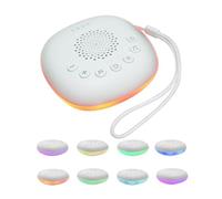AVEKI Sleep Machine à bruit blanc avec 20 sons naturels apaisants et veilleuse 7 couleurs, volume réglable et 3 minuteries fonction de mémoire, thérapie sonore portable pour la maison, le bureau, la