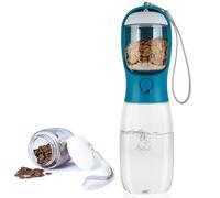 AVELORA Bouteille d'eau portable pour chien avec récipient de nourriture, distributeur d'eau portable d'extérieur pour chat, lapin, chiot et autres animaux de compagnie pour la marche, la randonnée,