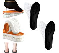 Avelori StepRelax Semelles confortables Avelori StepRelax, semelles orthopédiques, pour hommes et femmes, semelle intérieure 4D, technologie Cloud Technology, super douces et confortables, noires