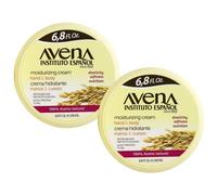 Avena Instituto Español, crème hydratante, mains et corps, revitalise et protège votre peau, 2 bocaux