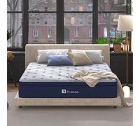 Avenco CertiPUR-US Matelas Simple à Ressorts ensachés Hybride en Mousse de Bambou Inclus 90 x 190 x 24 cm