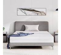 Avenco Matelas 90x190, Hauteur 16 cm, Matelas en Mousse en Fibre de Bambou, 7 Zones de Confort, Deux Faces Utilisable, Degré de Dureté H3 et H4, Matelas avec Housse Amovibl, Certifié Oeko-Tex