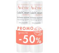 Avène Cold Cream Nutrition Stick Lèvres Nourrissant 2x4g 2e À -50%