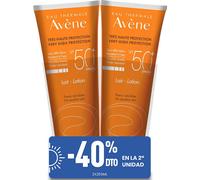 Avène Pack Lait Solaire Spf50 Peau Sensible 2x250ml
