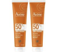 Avène Solaire Lait 100 % invisible SPF50 | Très Haute protection Peau sensible 2x100 ml