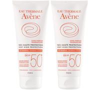 Avène Solaire lait minéral SPF 50+ Lotion Pour Le Corps 2x100 ml