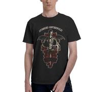 Avenged Metal Band T-Shirt Homme 100% Coton à Manches Courtes avec Logo Deathbat et Motif Rock Vintage, idéal pour Les Fans XX-Large