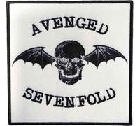 Avenged Sevenfold - Chauve-souris de la mort - Patch "Negative" - Polyester RO10099 (taille unique) (Noir/Blanc)
