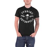 Avenged Sevenfold Classic Death Bat Crest Logo Officiel Nouveau T Shirt Size M