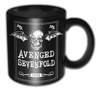 Avenged Sevenfold Death Bat Black Matt Mug Gloss Print Writing Premium Deluxe Boxed Coffee Gift Mug Official Licensed Merchandise