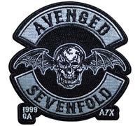 Avenged Sevenfold Deathbat Crest Cut-Out Woven Patch Size One Size