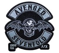 Avenged Sevenfold Deathbat Crest Cut-Out Woven Patch Size One Size