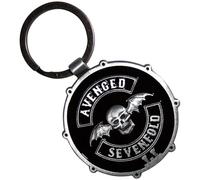Avenged Sevenfold Deathbat Crest Drum Double Sided Porte-Clés Keychain Size One Size
