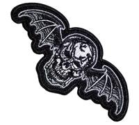 Rock Off officially licensed products Avenged Sevenfold Deathbat Cut-Out Woven Patch