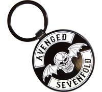 Avenged Sevenfold - "Deathbat" Porte-clés écusson RO13261 (45 mm) (Noir/Blanc)