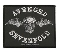 AVENGED SEVENFOLD - Avenged Sevenfold Deathbat Unisexe Patch Standard, 100% Polyester, Non défini