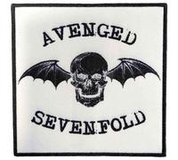 Avenged Sevenfold - Écusson NEGATIVE (Taille unique) (Noir/Blanc)
