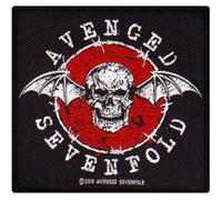 Avenged Sevenfold Patch Distressed Skull 10 x 9,5 cm Noir G