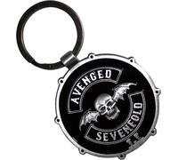 Avenged Sevenfold - Porte-clés tête de mort chauve-souris RO13943 (taille unique) (Noir/argent)