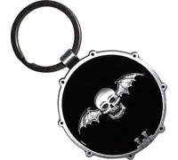 Avenged Sevenfold - Porte-clés tête de mort chauve-souris RO14076 (taille unique) (Noir/argent)