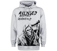 Avenged Sevenfold Scheleton Homme Sweat-Shirt à Capuche Gris chiné L