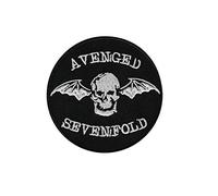 Avenged Sevenfold White Round Écusson Patch en fer brodé sur accessoire