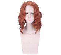 Avenger Black Widow Cosplay Natasha Romanoff Courte Vague bouclée Perruque résistante à la Chaleur Perruques synthétiques Halloween Cosplay for Femmes