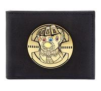 Avenger Infinity Gauntlet Soul Gems Emblème Métallique Portefeuille Bi-Fold Porte-Carte d'Identité & Porte-Carte, Noir