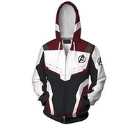 Avenger Sportswear 3D Impression Quantum Unisex Endgame Zip Vestes de Sport(L)