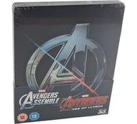 Avengers:[2 Films]Age of Ultron+Avengers Assemble Blu-ray SteelBook Zavvi Libre G