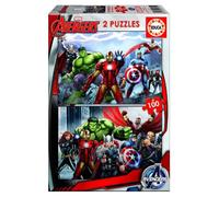 Educa Borrás – 2 Puzzles 100 pièces Avengers – Dès 6 ans (15771)