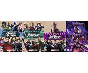 Avengers 4 Films Collection DVD - Avengers Assemble, Avenger - Age of Ultron, Avengers - Infinity War, Avengers - Endgame - Marvel Studios Avengers Collection DVD
