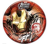 Avengers Assemble les Iron Man Parti papier assiettes x 8