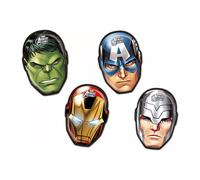Avengers Assemble - Visage - Pack de 4 assiettes de fête - Papier SG29171 (Taille unique) (Coloré)