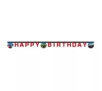 Avengers Bannière en papier FSC avec inscription « Happy Birthday » Longueur 2 m