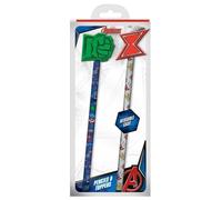 Avengers - Crayon avec gomme HERO CLUB (10,2 cm x 27,5 cm x 1,5 cm) (Blanc/Bleu)