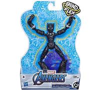 Avengers E7868 Marvel Bend and Flex Action Figure Toy, 6-inch Flexible Black Panther, Includes Accessory, Ages 4 and Up, Multicoloured