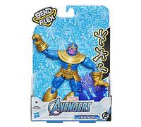 Avengers E8344 Marvel Bend and Flex Action, 6-inch Flexible Thanos Figure, Includes Accessory, Ages 4 and Up, Multicolor