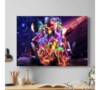 Avengers Endgame Black Widow Thor Captain America Bruce Banner Thanos Poster Impression sur Toile Art Mural, 46cm X 31cm