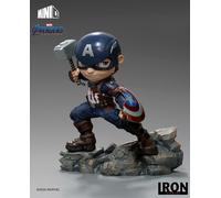 Iron Studios - Minico Avengers Endgame Captain America Vinyl Statue 5,9" (H) x 5,5" (W) x 3,9" (L) Multicolore