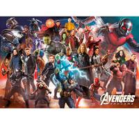 Avengers Endgame - Poster "Line Up" TA9309 (Taille unique) (Coloré)