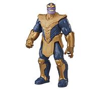 Avengers Figurine Thanos Marvel Titan Hero Series Blast Gear Deluxe de 30 cm, inspirée des Bandes dessinées Marvel, pour Enfants à partir de 4 Ans Multicolore