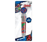 AVENGERS Hero Club Stylo multicolore 10 couleurs - Écriture amusante et vibrante pour enfants et fans de Marvel