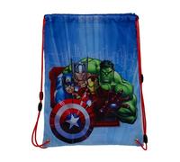 Avengers Hulk Thor Captain America Ironman Sac de gym, sac à chaussures, 41 x 32 cm, bleu/rouge