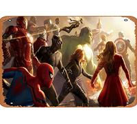 Avengers Infinity War D23 Artwork 8k, films HD, fonds d'écran 4K, images, arrière-plans, photos et images, panneau en métal, décoration murale de style vintage, décoration de café et de bar, taille